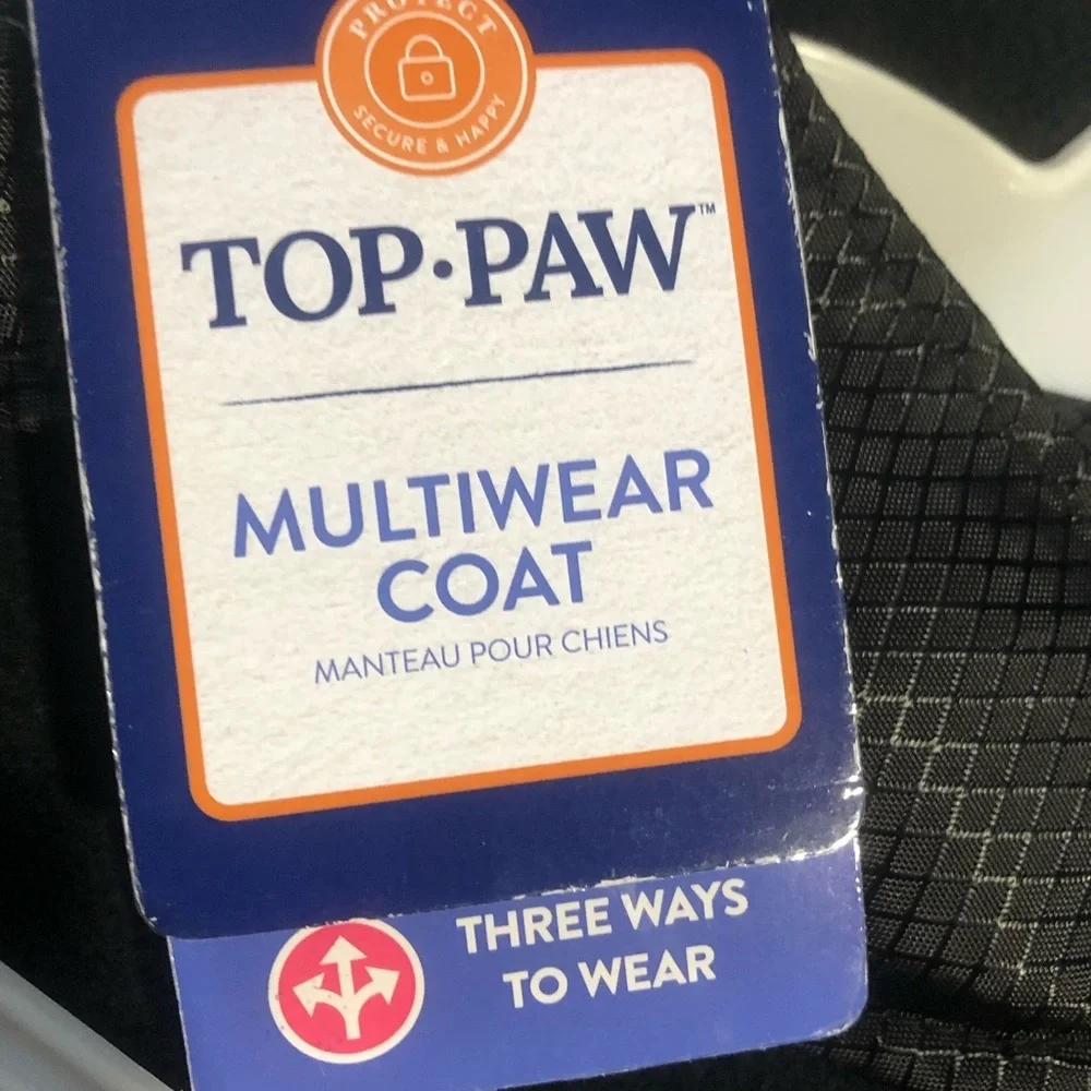 New Top Paw Multiwear Coat Jacket S